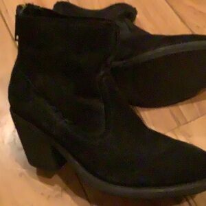 Frye Black Heeled Suede shoes new no box